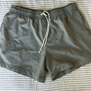 A&F Men’s Striped Swim Trunks